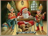 Xmas Santa - on Pedal Steel.jpg